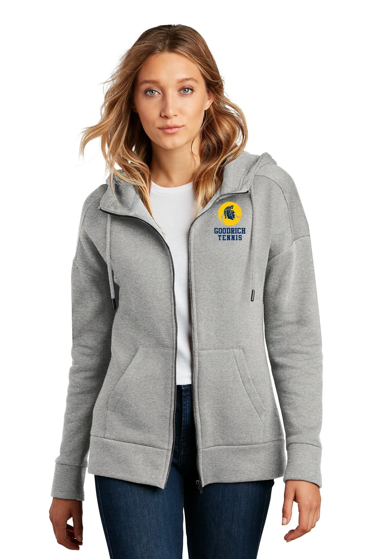Goodrich Tennis Women’s Fleece Drop Shoulder Full-Zip Hoodie