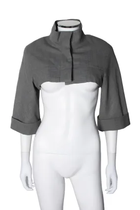 Grey Extra Cropped Jacket