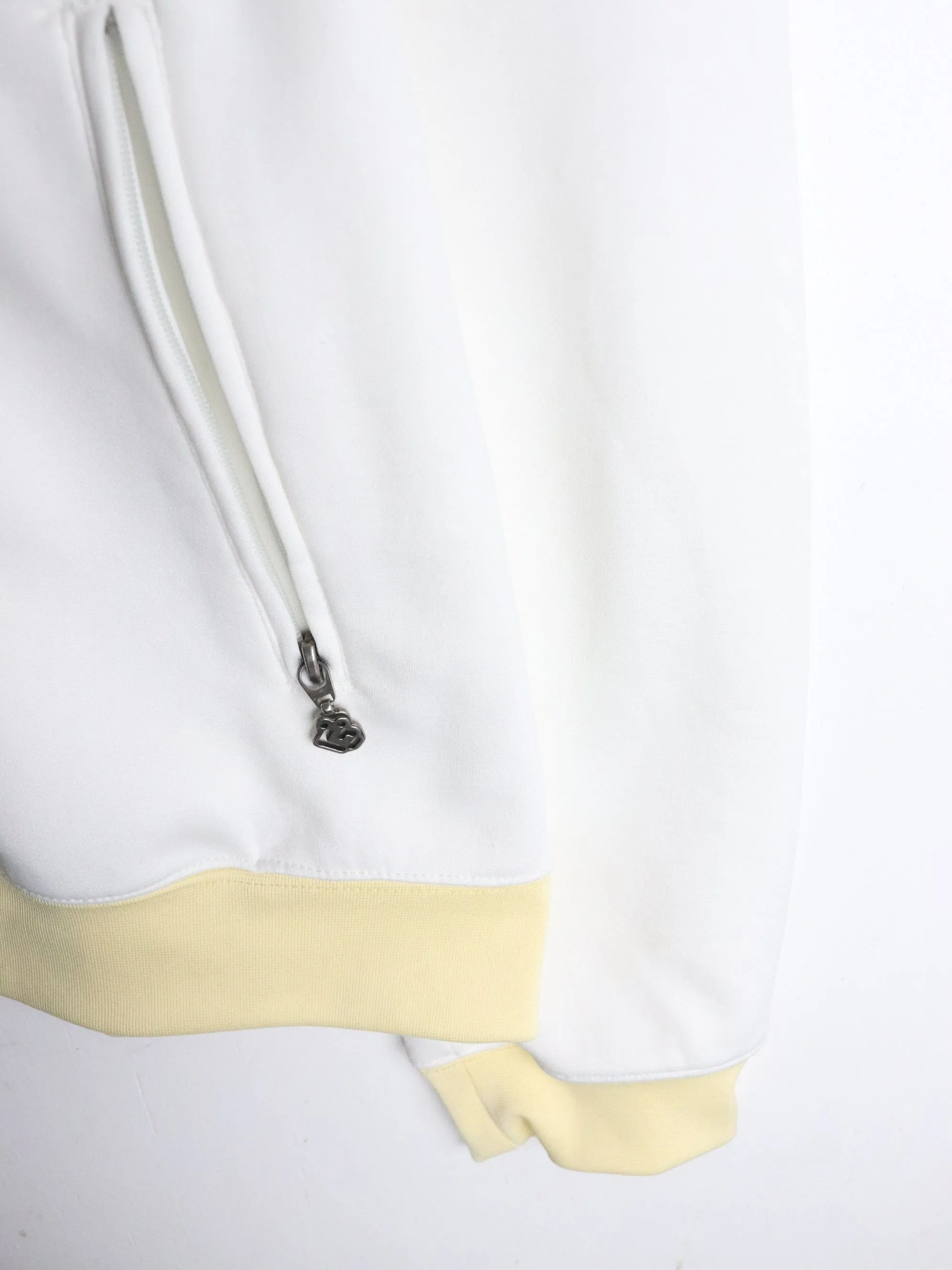 Groggy Track Jacket Mens Large White Athletic Y2K