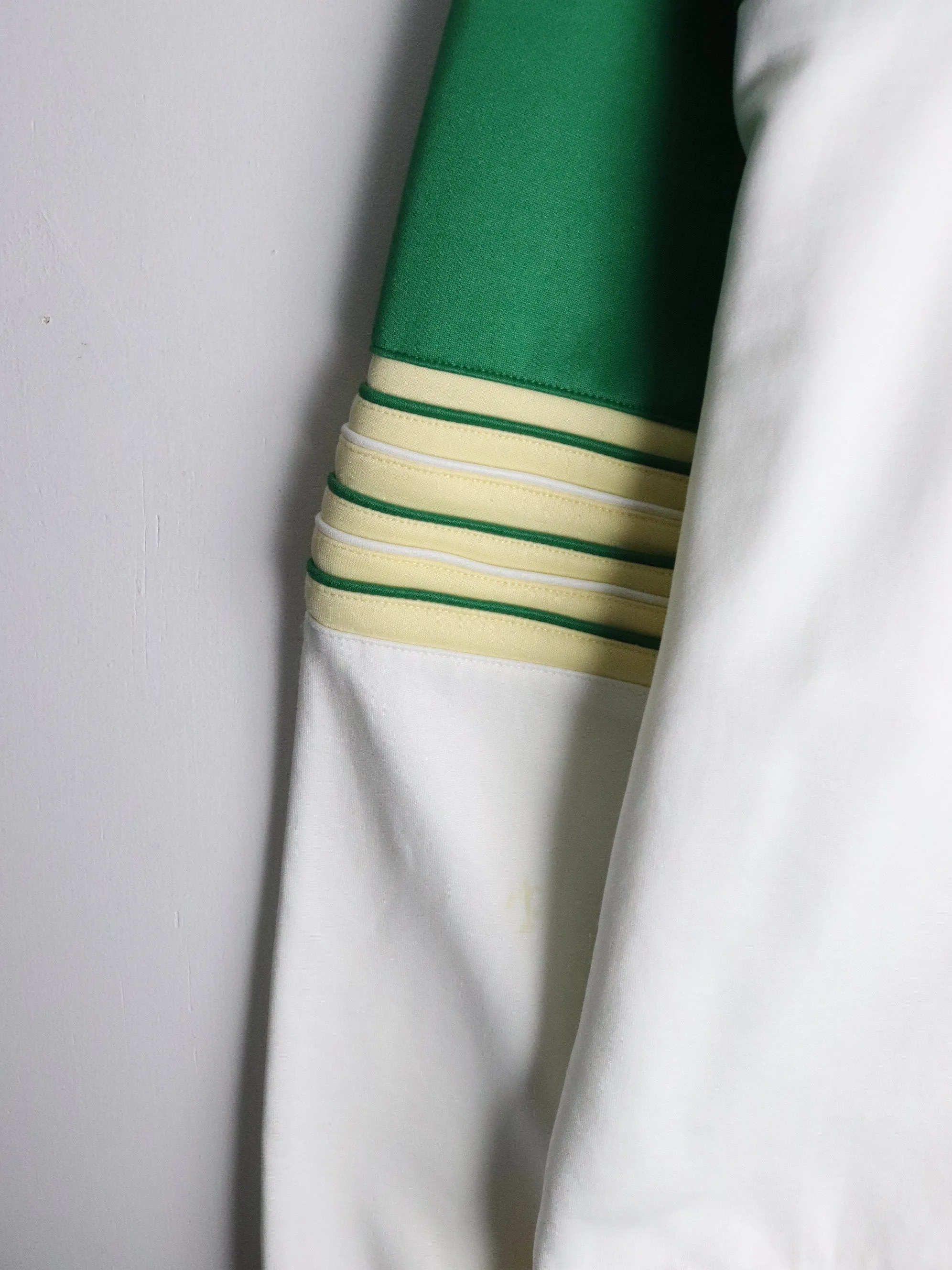 Groggy Track Jacket Mens Large White Athletic Y2K