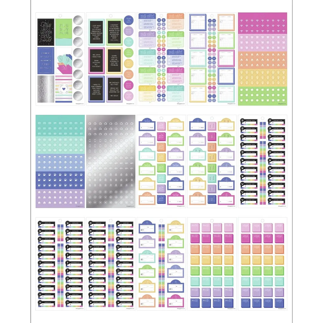 Happy Planner Budget Sticker Book Value Pack