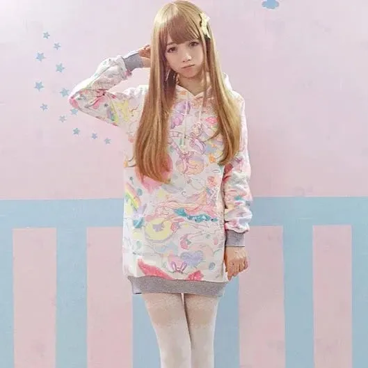 Harajuku Pastel Sweets Hoodie