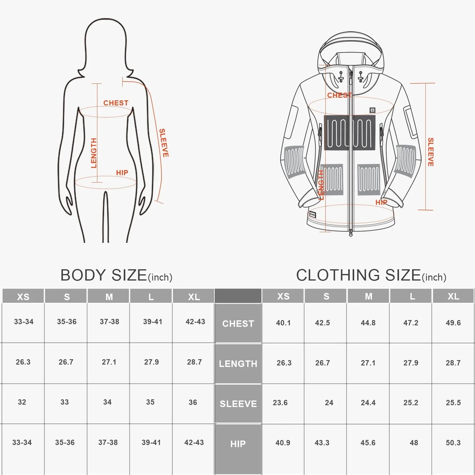 Heated Jacket Polar Fleece for Women, Heated Hoodie with 12V Battery Pack, Electric Heating Coat for Winter Outdoor