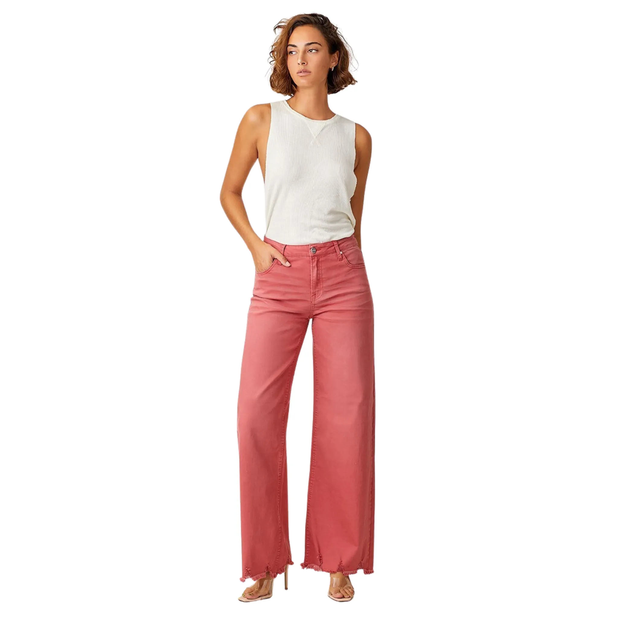 Hi Rise Flare Jeans