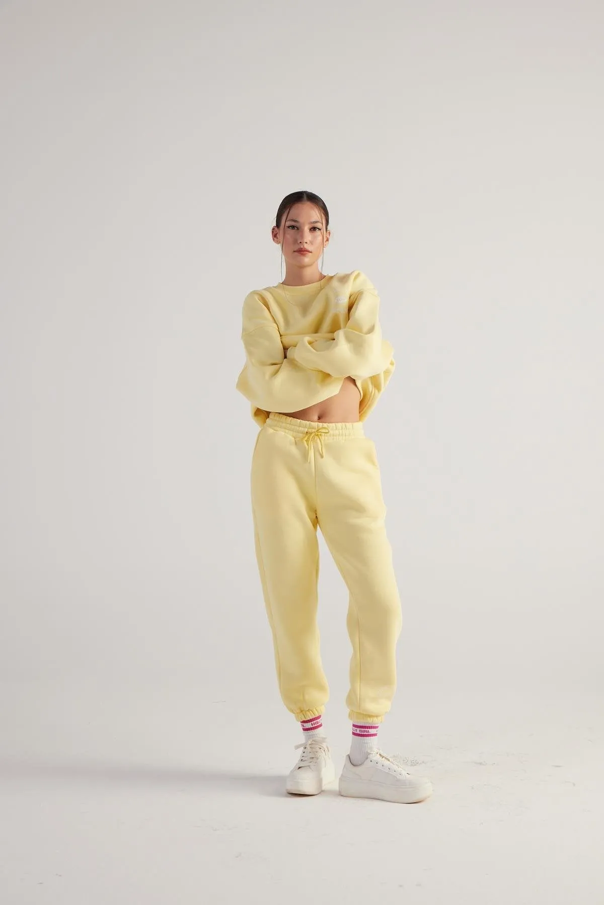 HLLY Women Fine Yellow Sweatpants - Beckenham