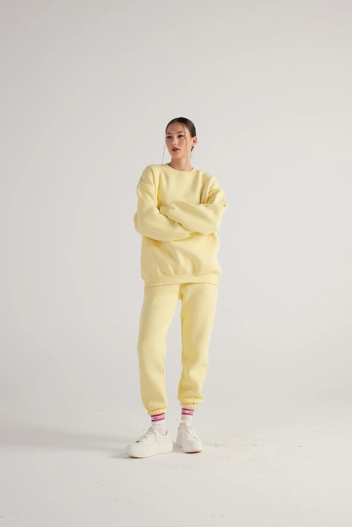 HLLY Women Fine Yellow Sweatpants - Beckenham