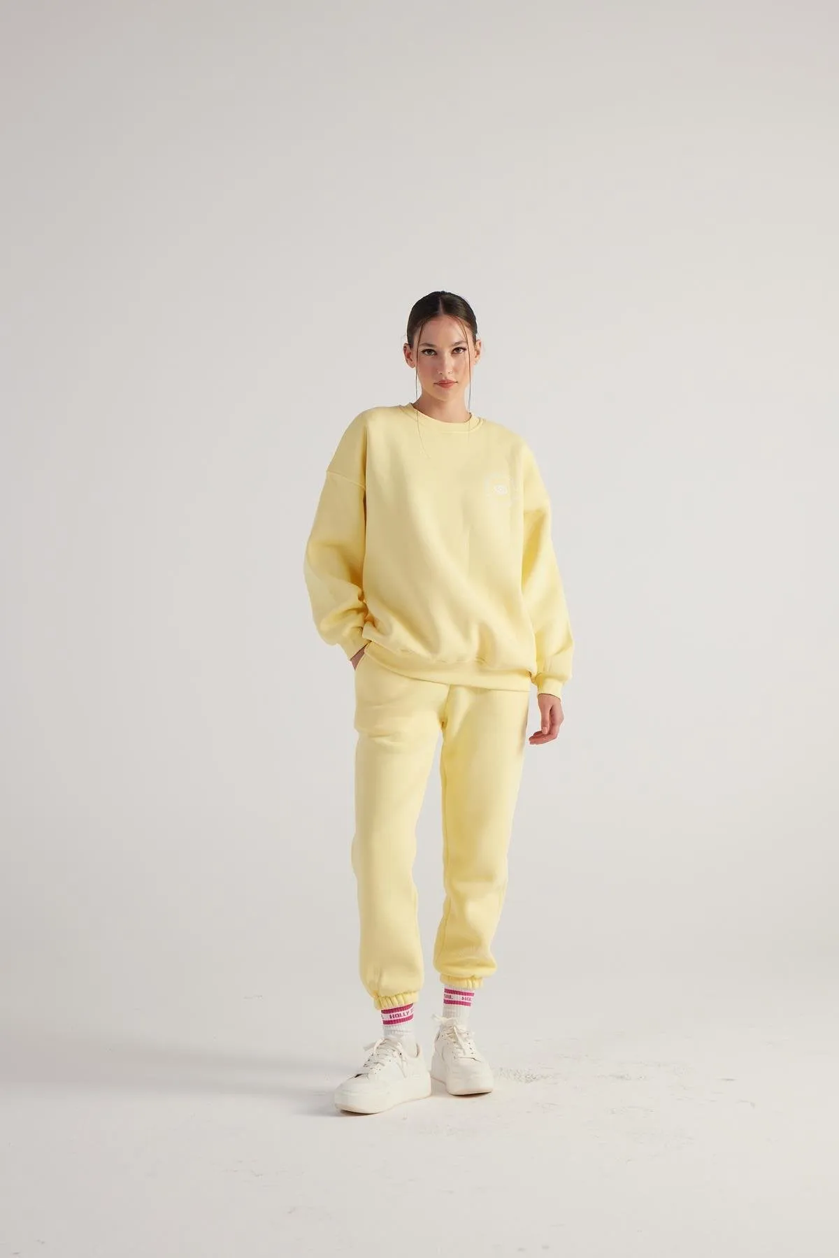HLLY Women Fine Yellow Sweatpants - Beckenham