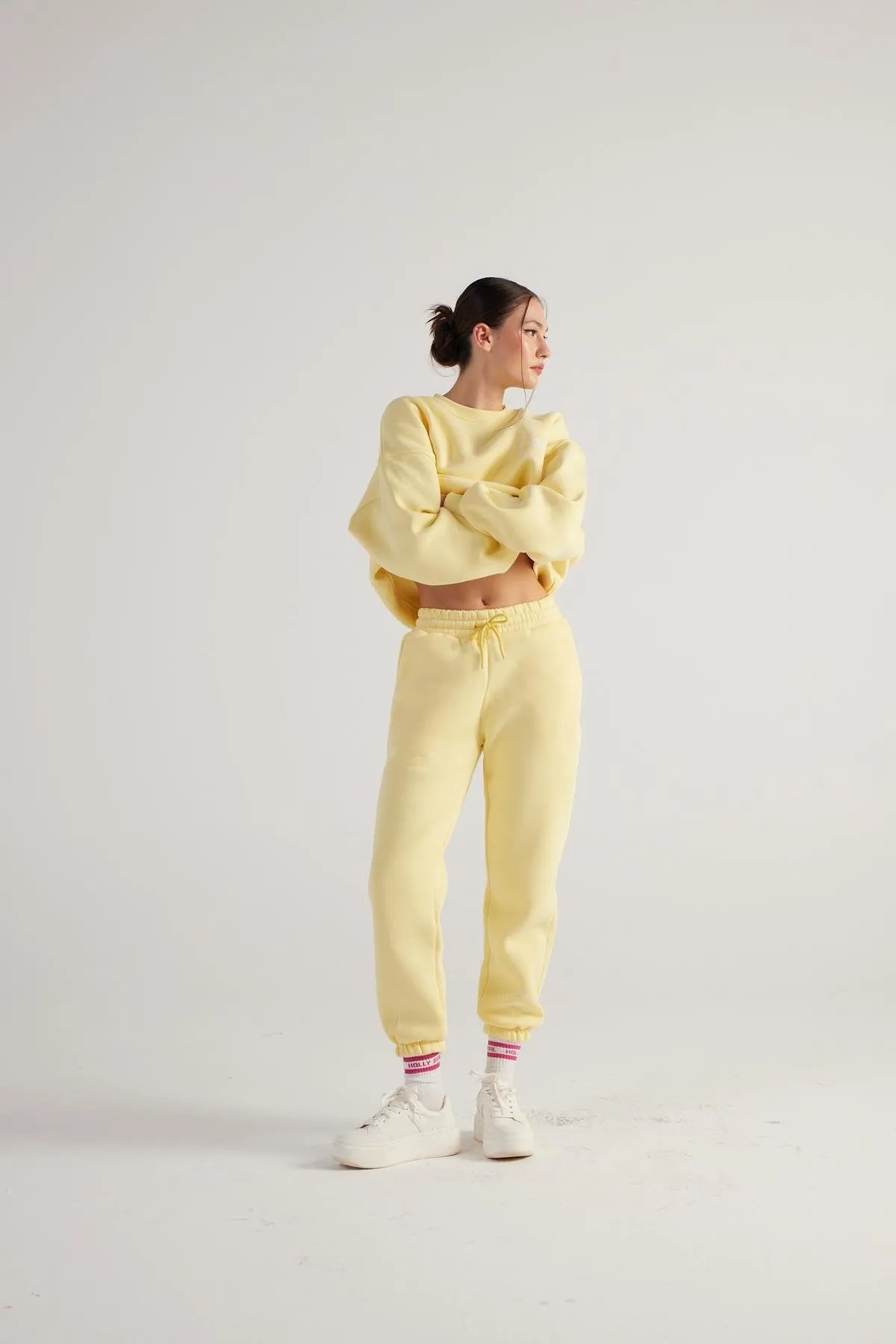 HLLY Women Fine Yellow Sweatpants - Beckenham