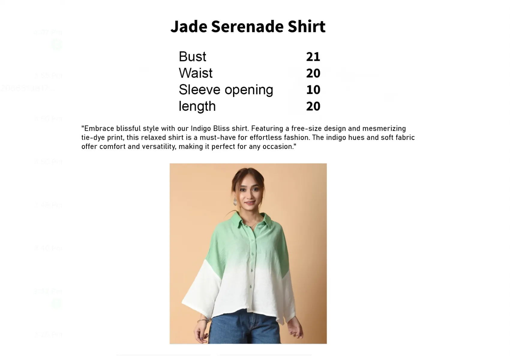 Jade Serenade Shirt