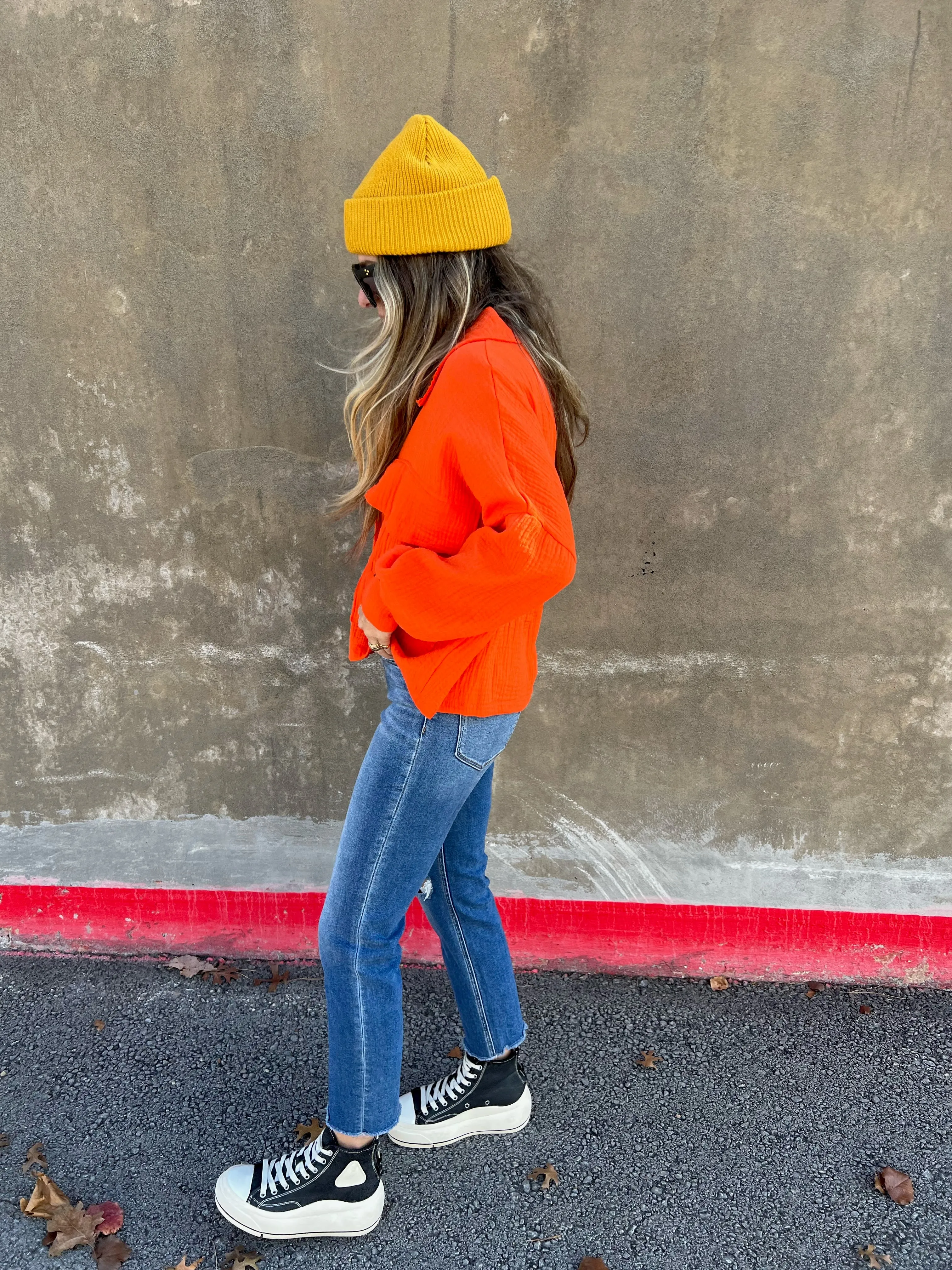 James Cropped Shirt Jacket