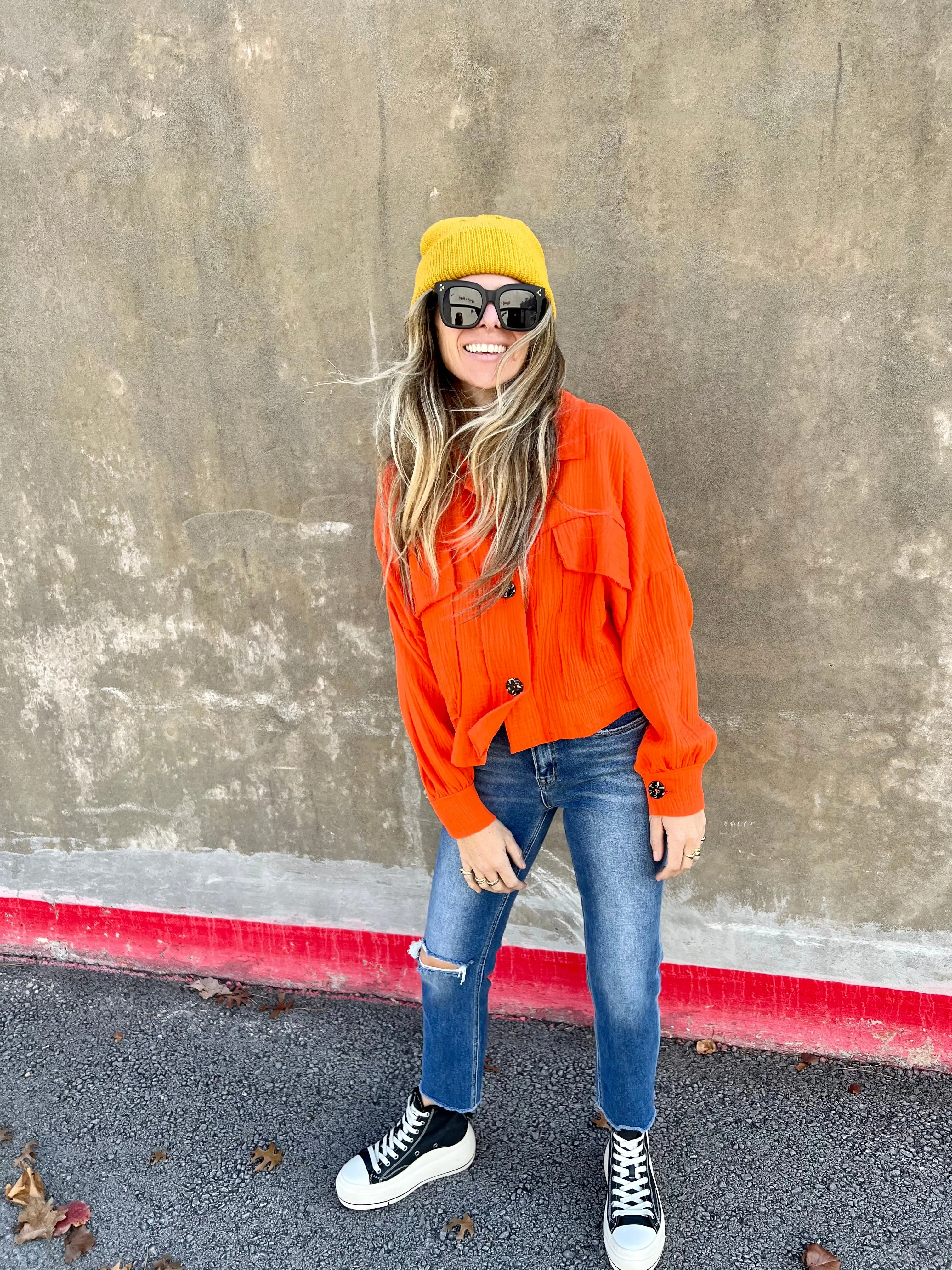 James Cropped Shirt Jacket