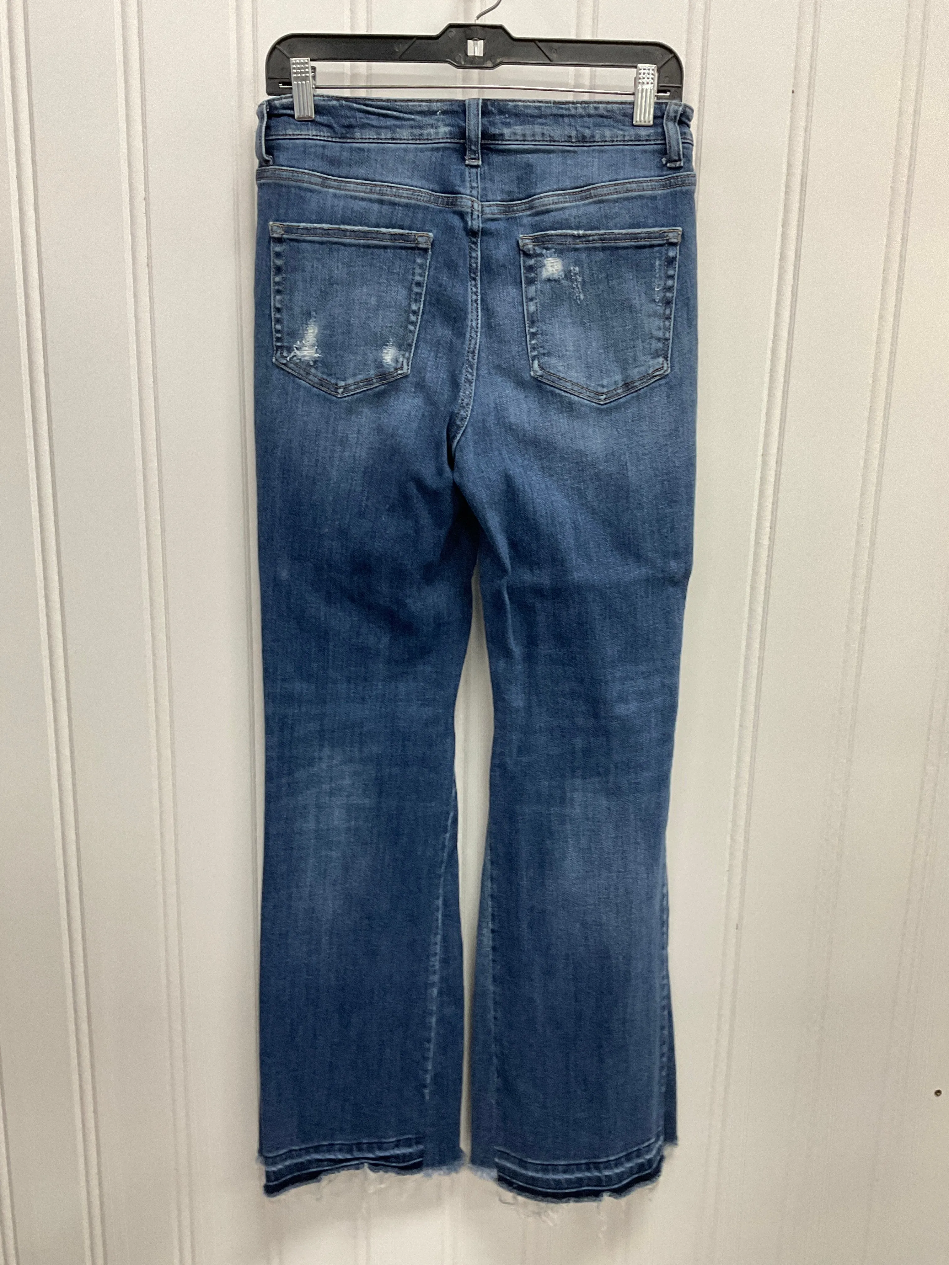 Jeans Flared By Flying Monkey In Blue Denim, Size:8