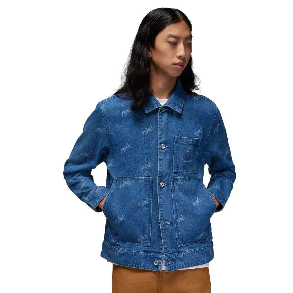 Jordan Flight Heritage Men's Denim Jacket Blue fn4649-436