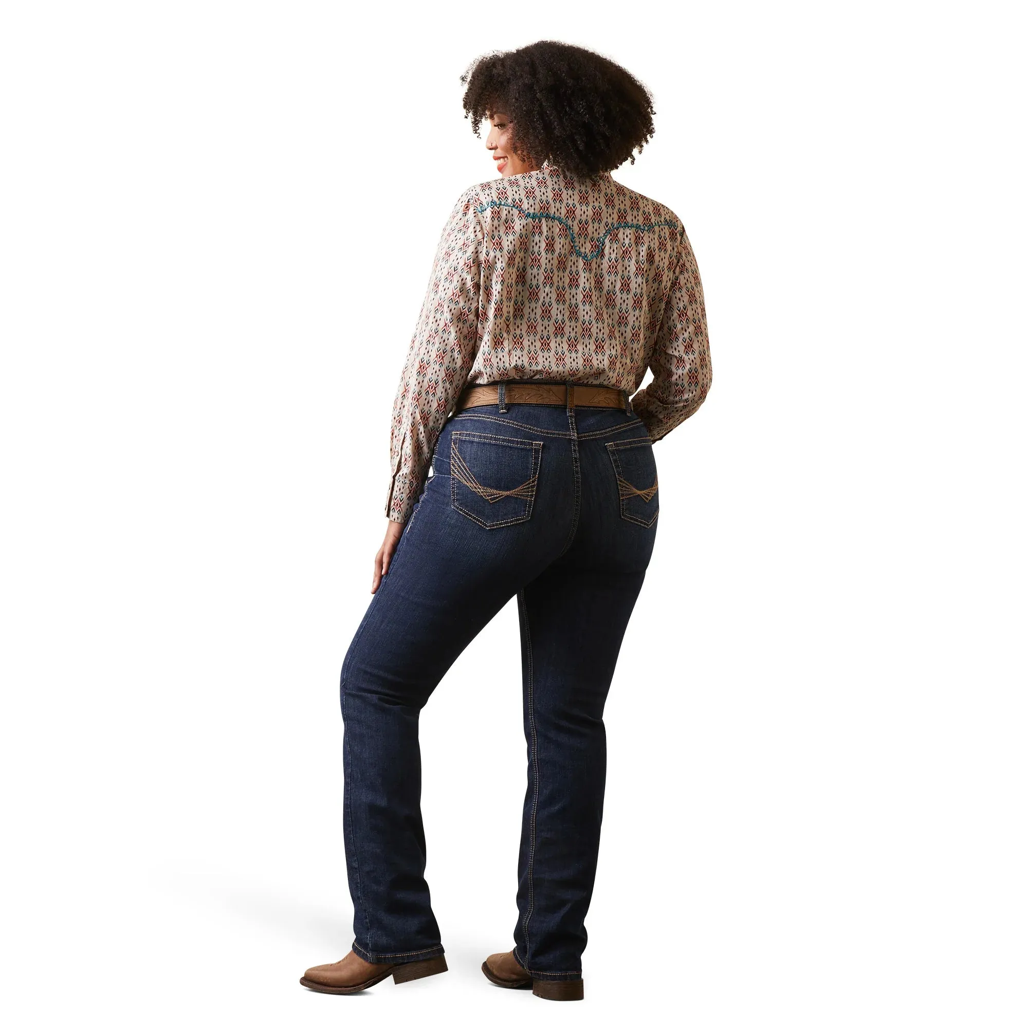 LADIES ARIAT R.E.A.L PERFECT RISE GRETA STRAIGHT LEG JEAN