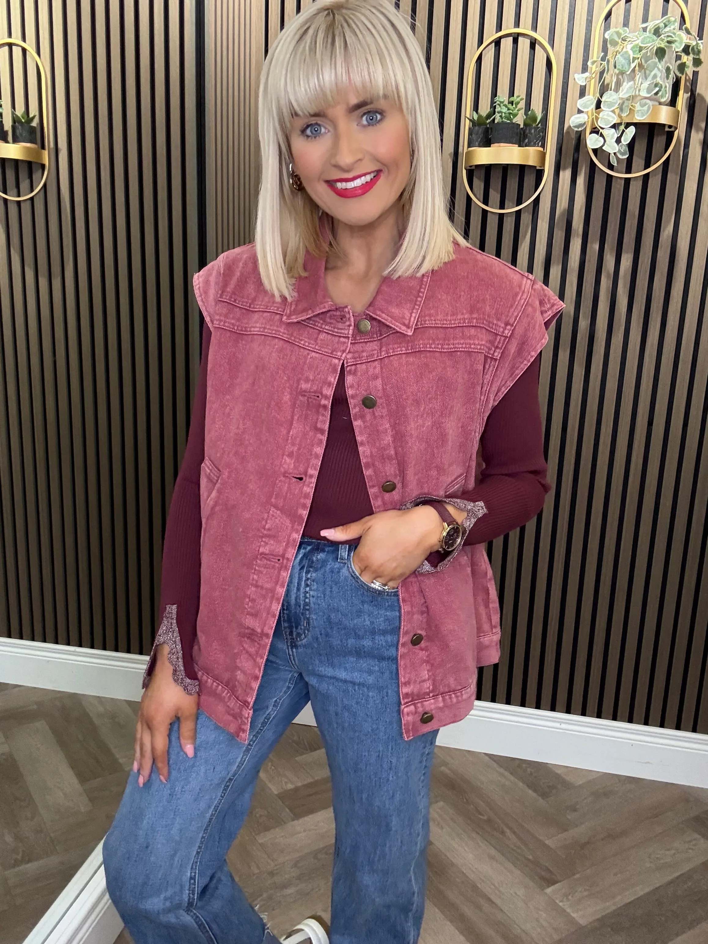 Lana Turn-Up Jeans Medium Denim