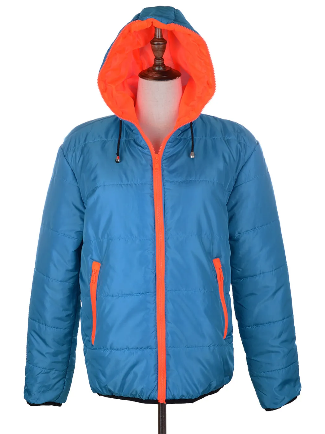 Lightweight Zipped Hooded Puffer Jacket