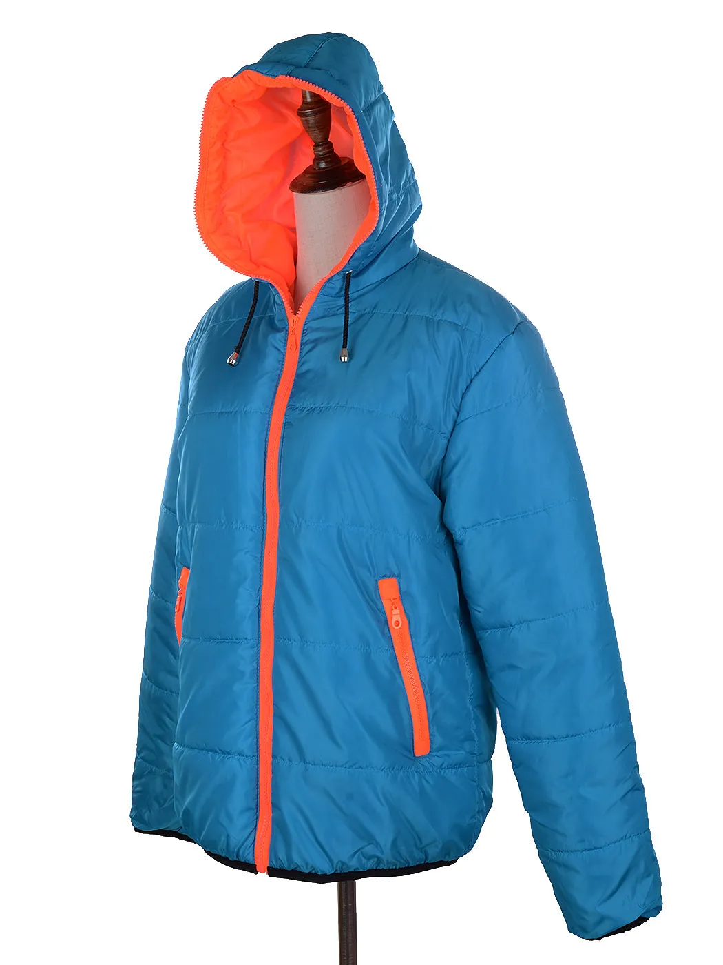 Lightweight Zipped Hooded Puffer Jacket