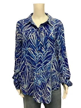 Lilly Pulitzer Shirt Button Up Print Size: L