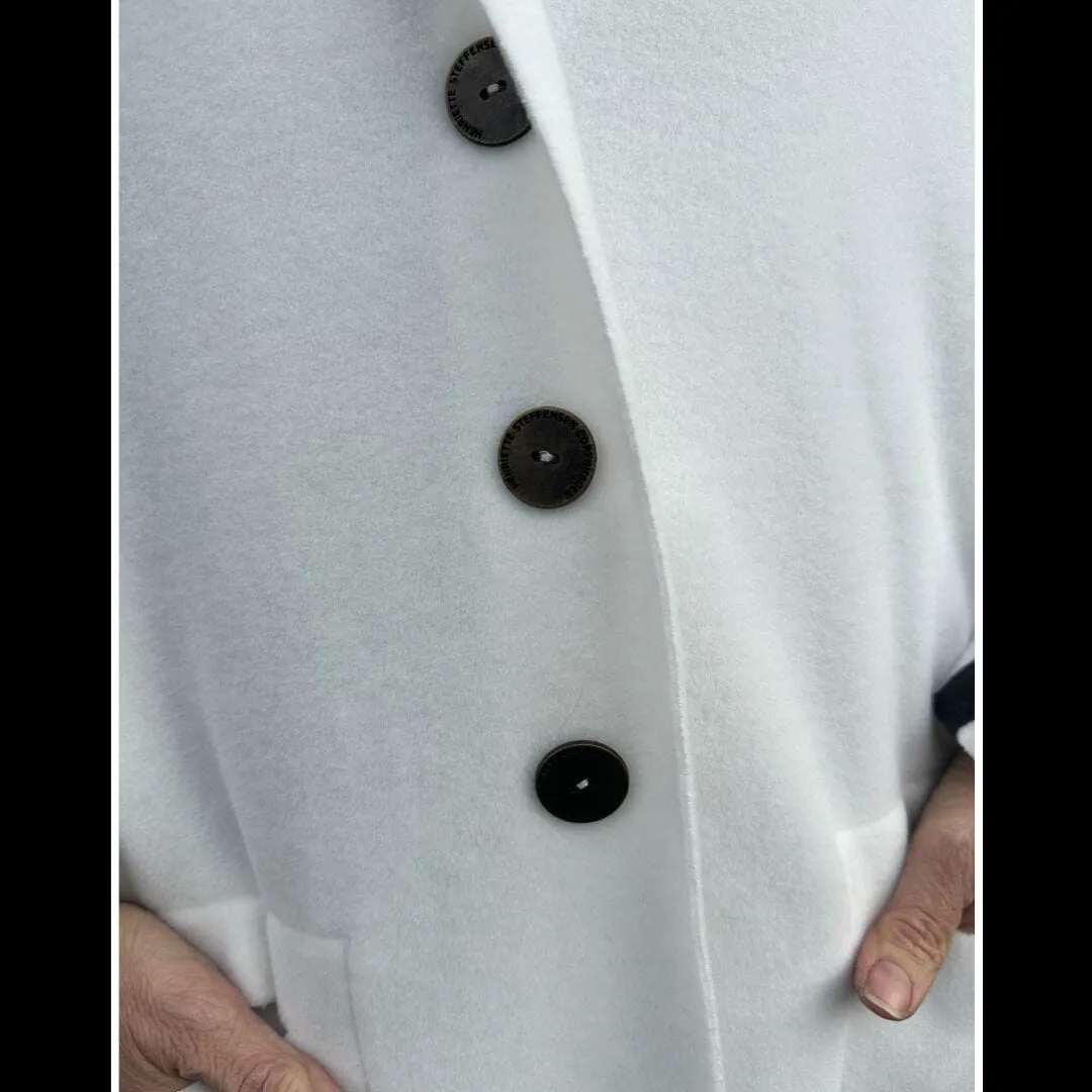 Long Fleece Cardigan/Duster - Henriette Steffensen - Off White - 7162W