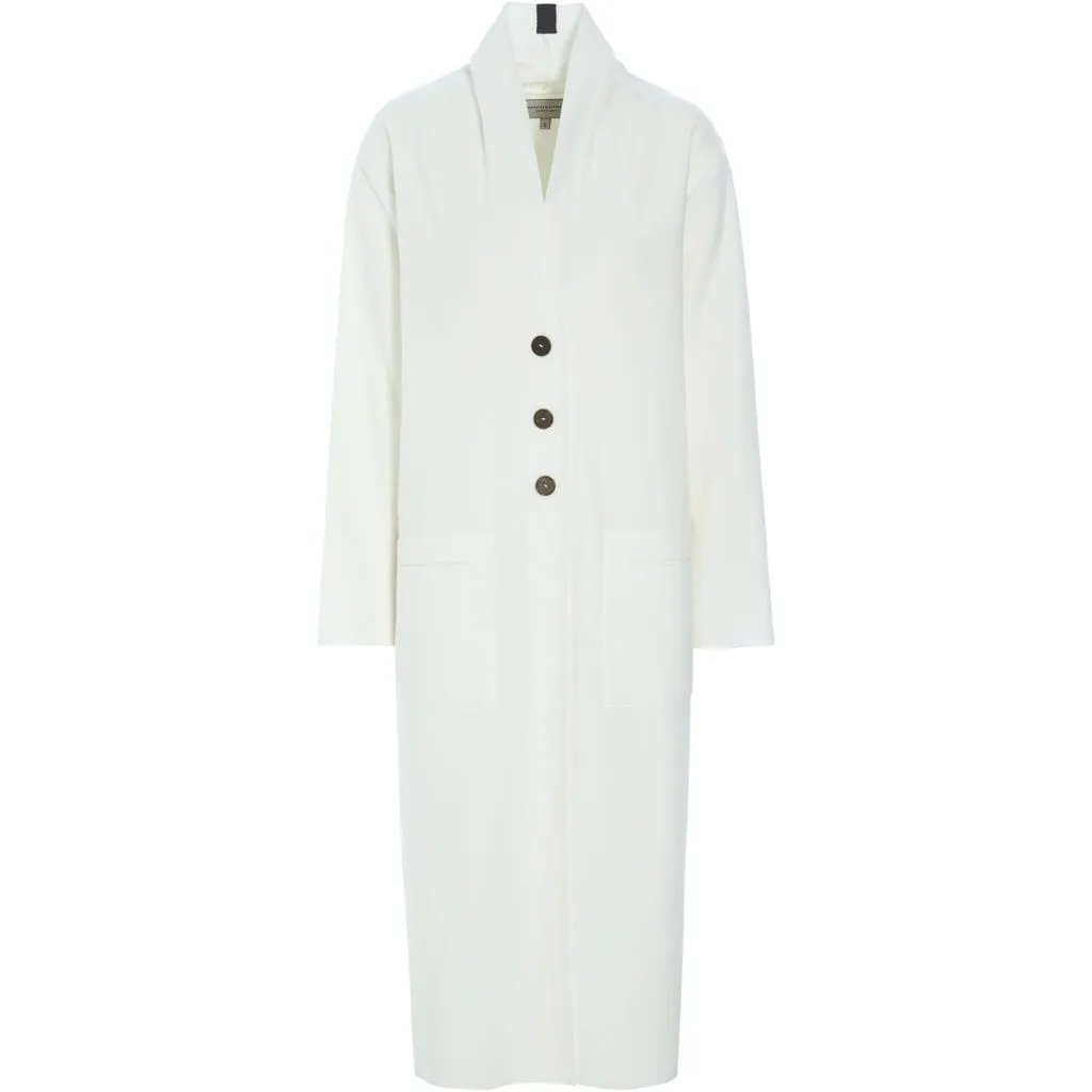 Long Fleece Cardigan/Duster - Henriette Steffensen - Off White - 7162W