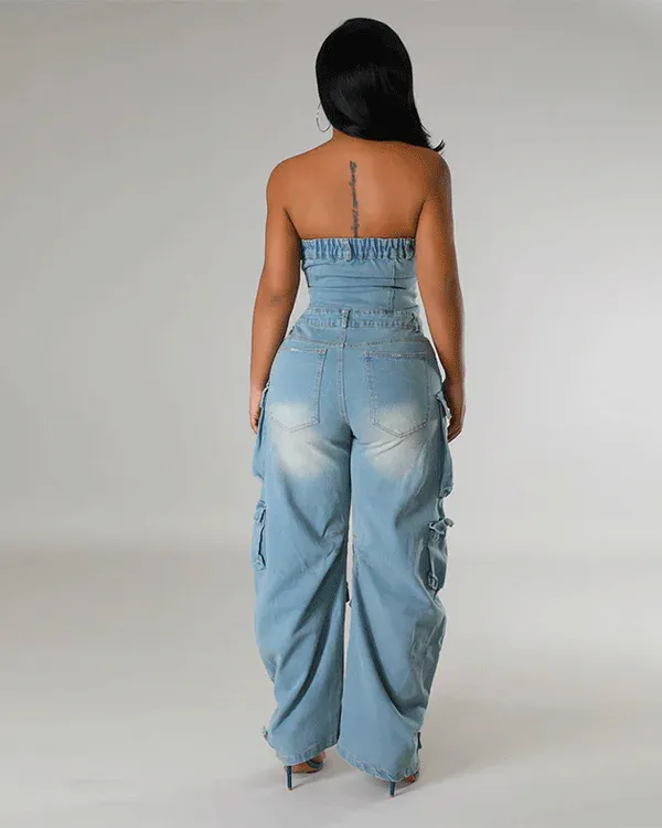LORI LUXE EDITION CARGO JUMPSUIT