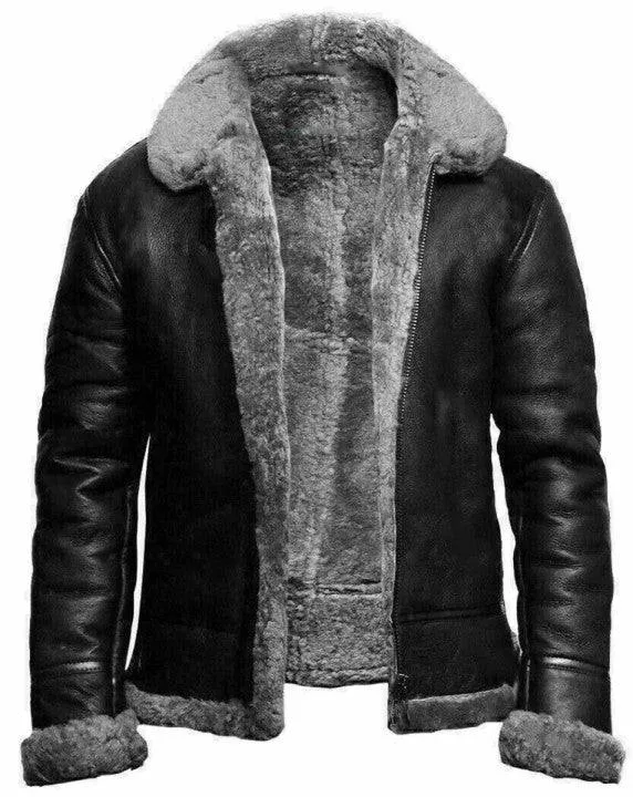 Men's Fleece-Lined Lapel Jacket