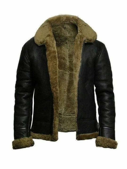Men's Fleece-Lined Lapel Jacket
