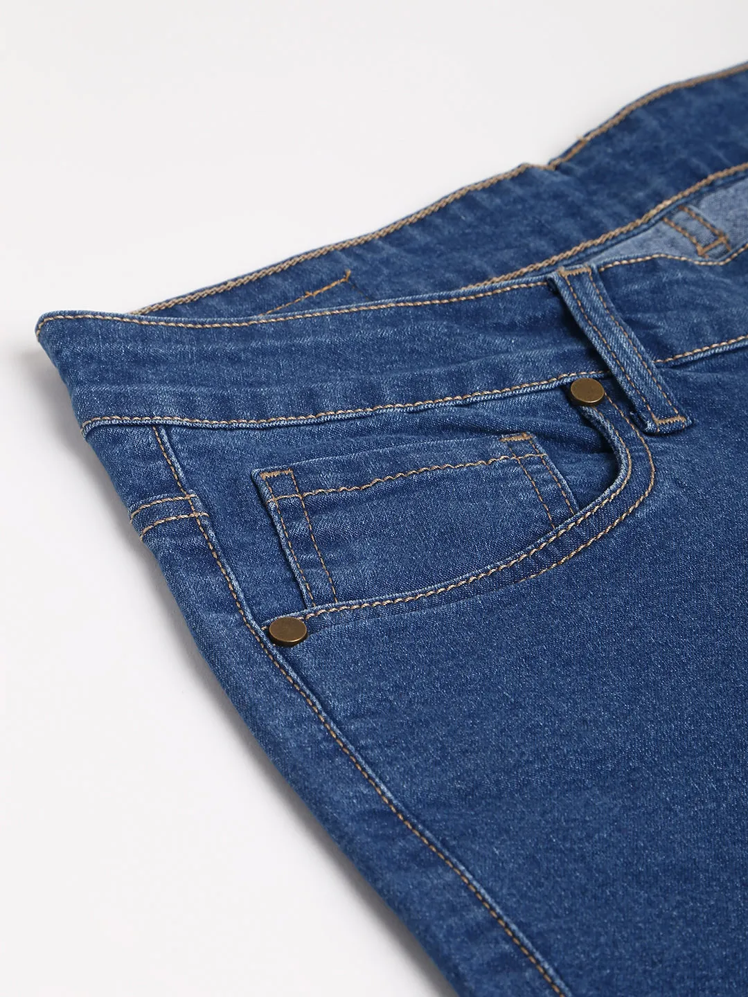 Men's Medium Indigo Slim Fit Mid Rise Denim Jeans