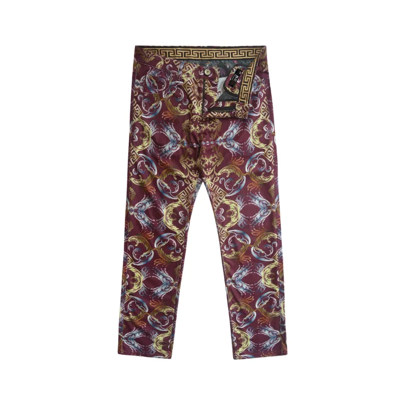 Men's Track Suit Set Burgundy CJ003
