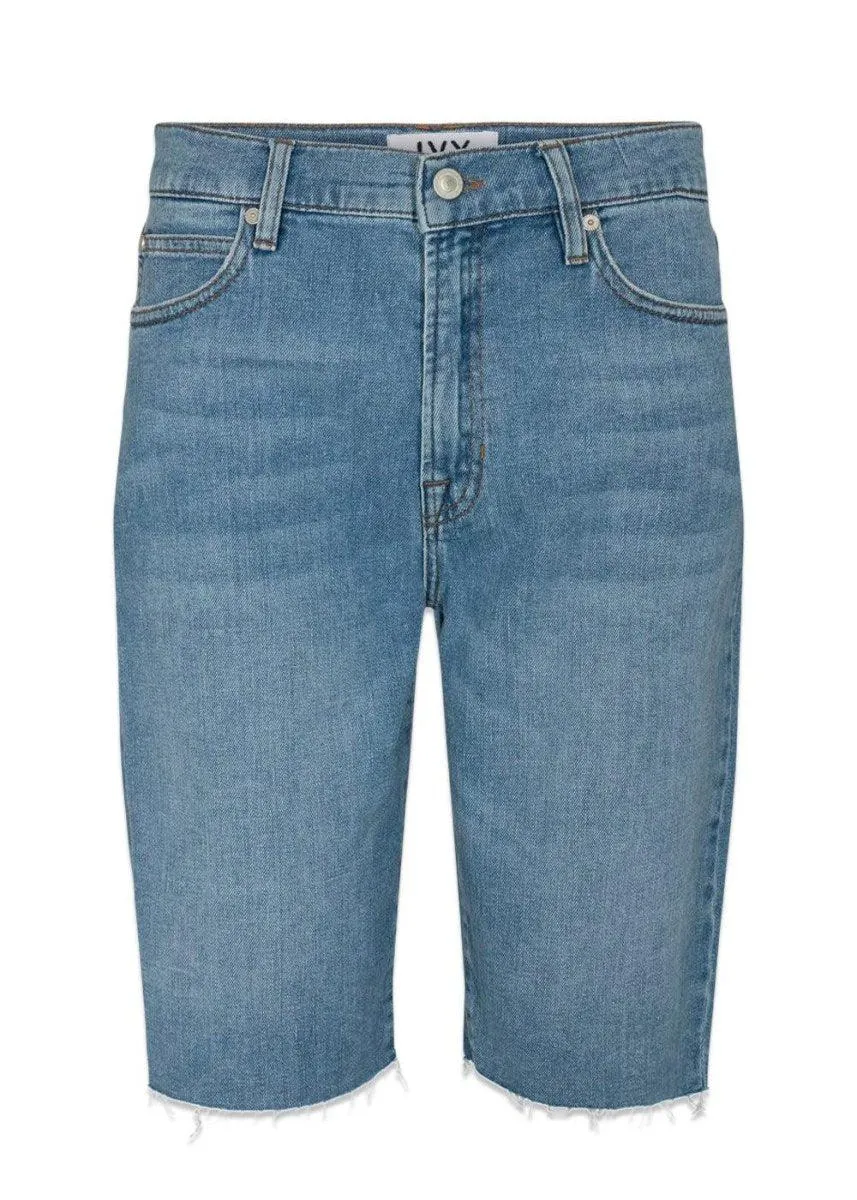 Mia denim shorts wash Lima - Denim Blue