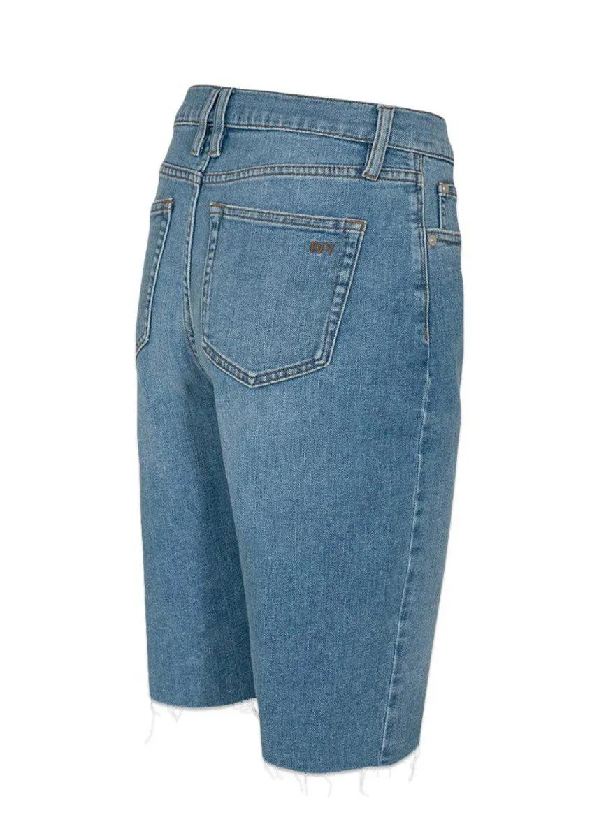 Mia denim shorts wash Lima - Denim Blue