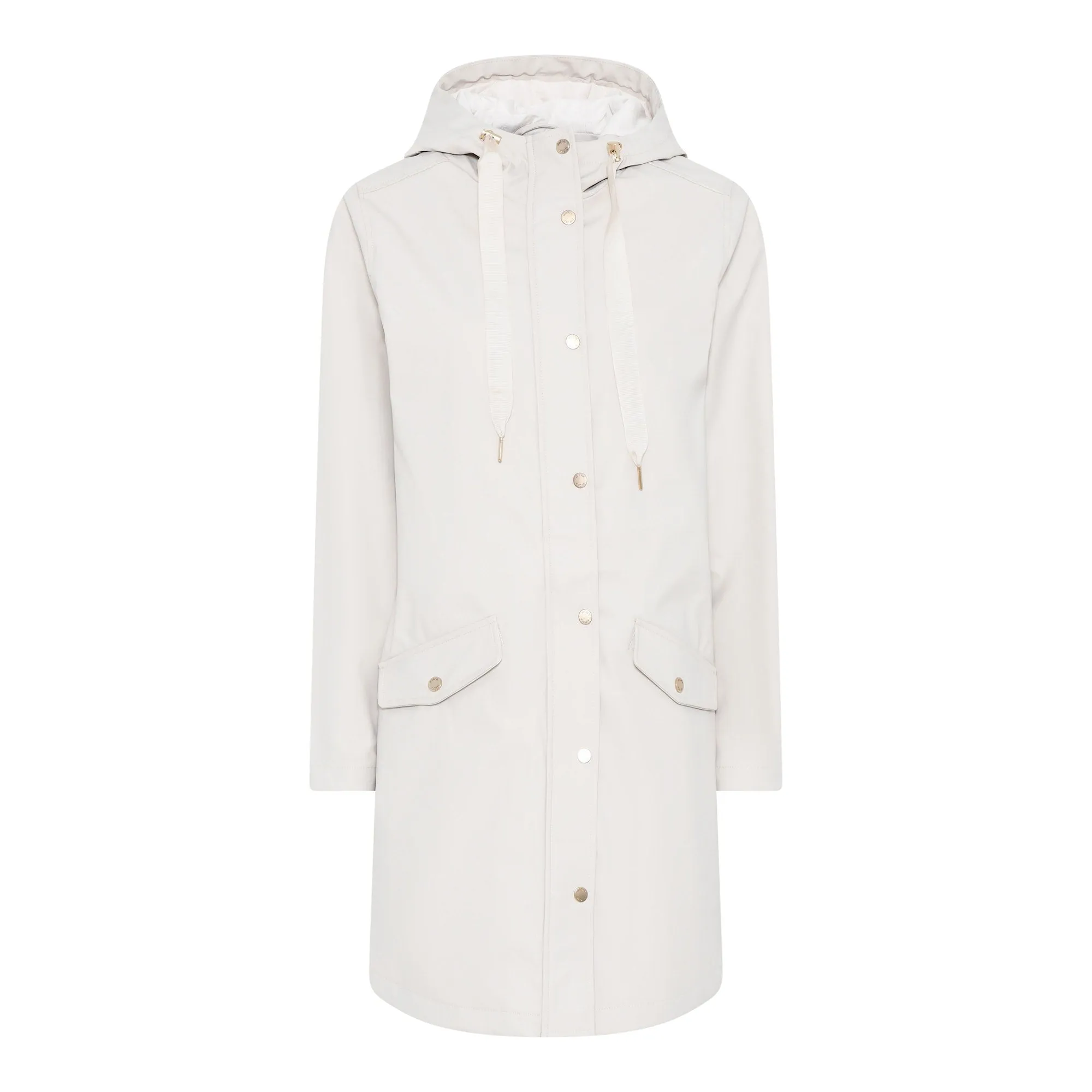 MICHA Sandshell Rain Coat with Quilted Lining