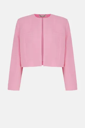 Mirca Jacket In Pink Double Crepe