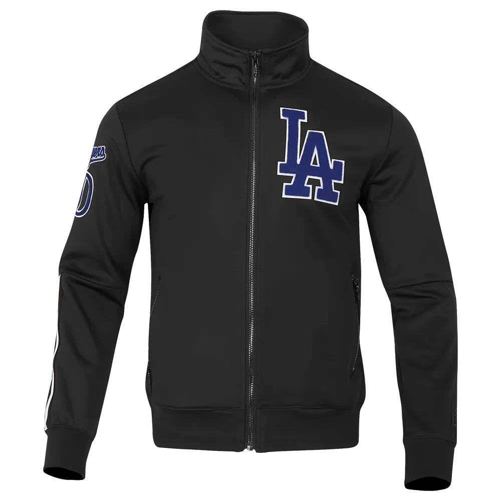 MLB LOS ANGELES DODGERS CLASSIC MEN'S TRACK JACKET (BLACK)