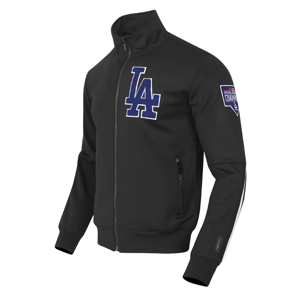 MLB LOS ANGELES DODGERS CLASSIC MEN'S TRACK JACKET (BLACK)