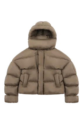 Mud Brown Puffer Jacket