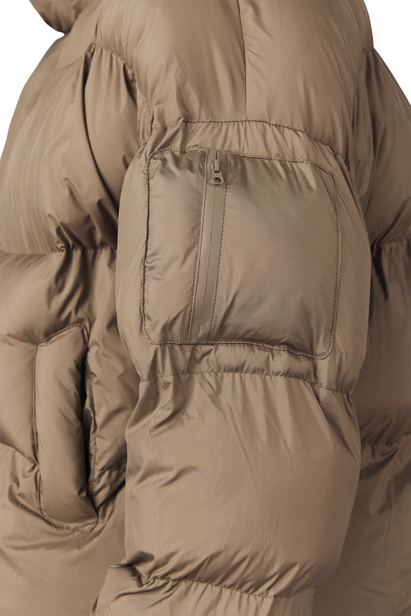 Mud Brown Puffer Jacket
