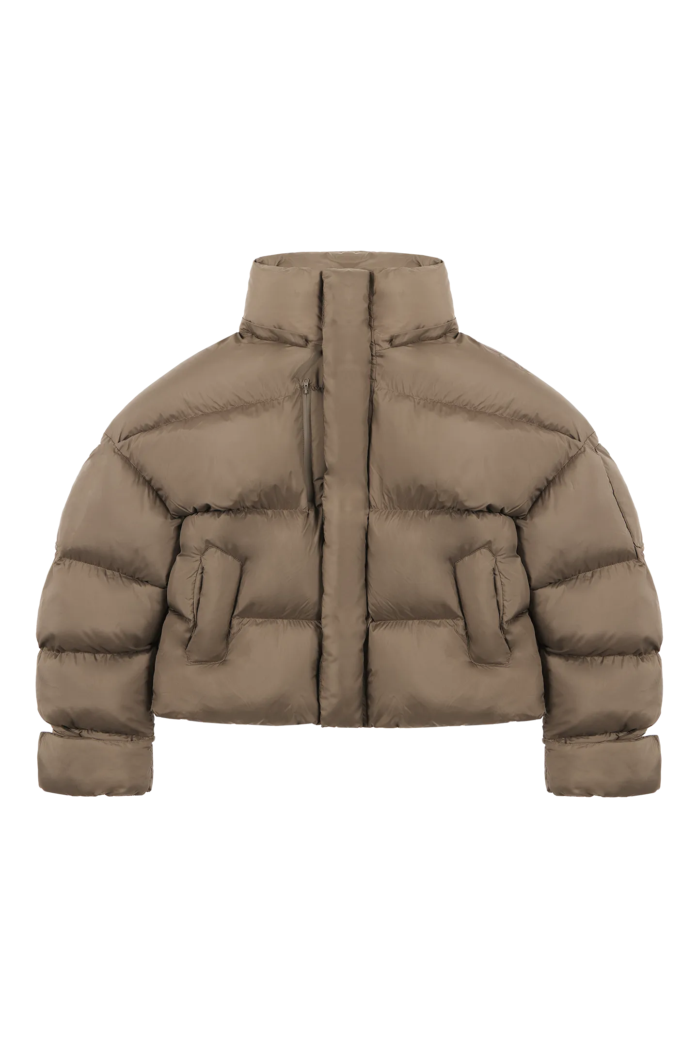 Mud Brown Puffer Jacket
