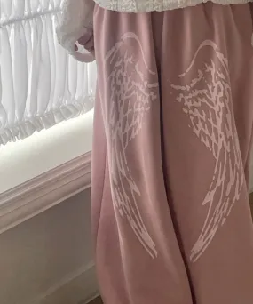 [NASTY FANCY CLUB] SS 25 ANGEL VINTAGE SWEATPANTS (BABY PINK) F25QD819