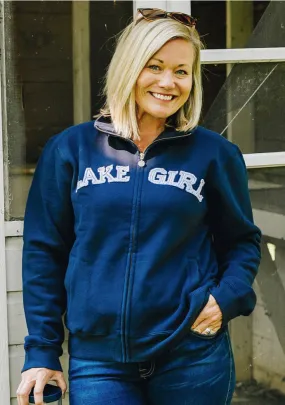 Navy LakeGirl Track Jacket
