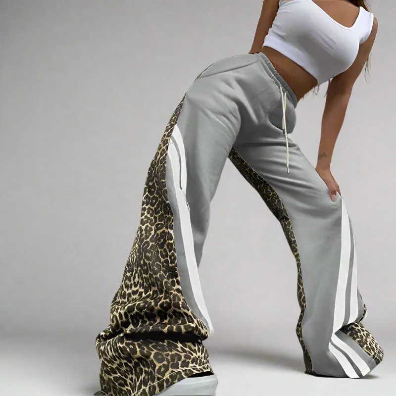 Neutral Cheetah Strip Sweatpants