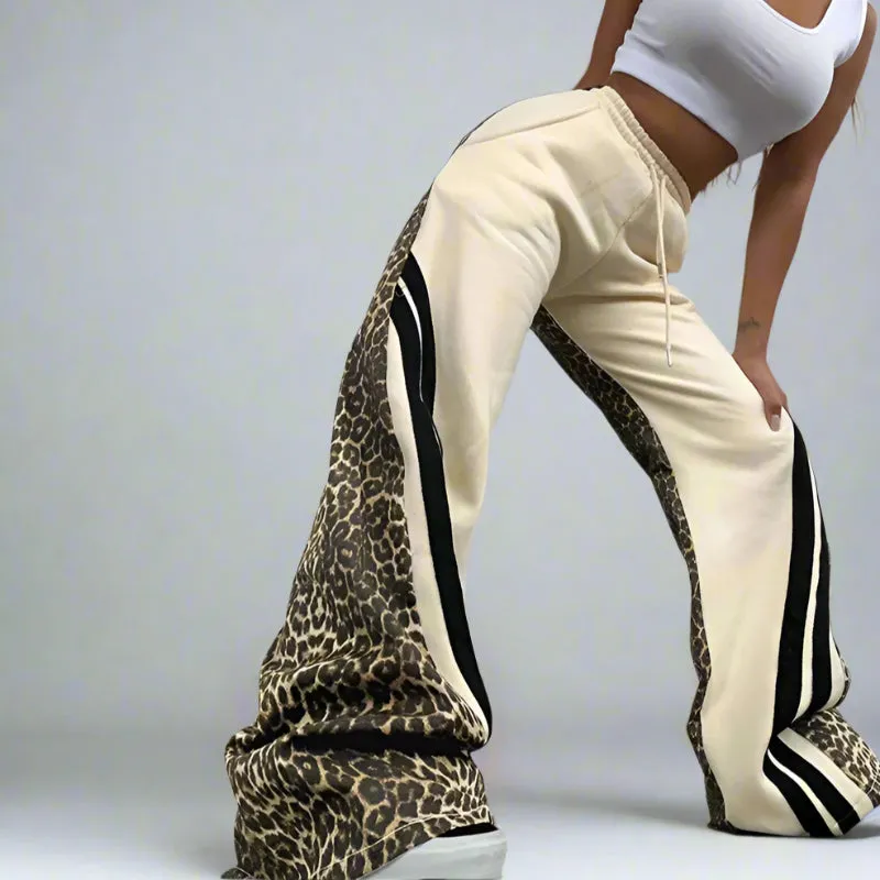 Neutral Cheetah Strip Sweatpants