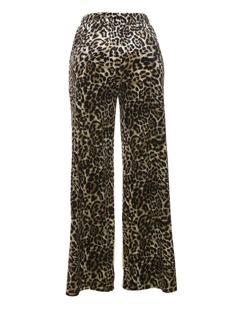 Neutral Cheetah Strip Sweatpants