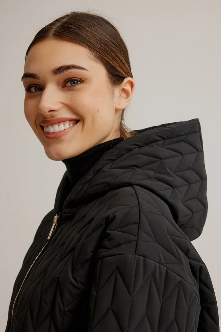 Nikki Quilted Stretch Relaxed Fit Coat