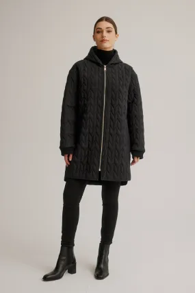 Nikki Quilted Stretch Relaxed Fit Coat