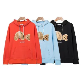 Palm Angels Hoodie Embroidered Hoodie Men and Women Loose