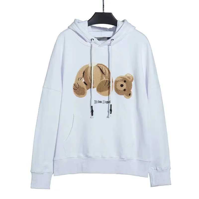 Palm Angels Hoodie Embroidered Hoodie Men and Women Loose