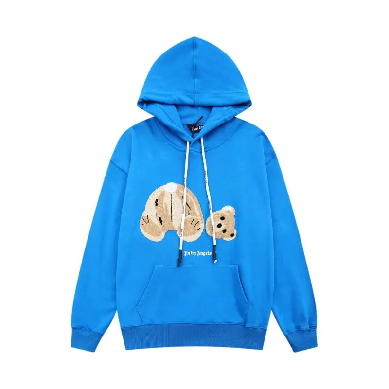 Palm Angels Hoodie Embroidered Hoodie Men and Women Loose