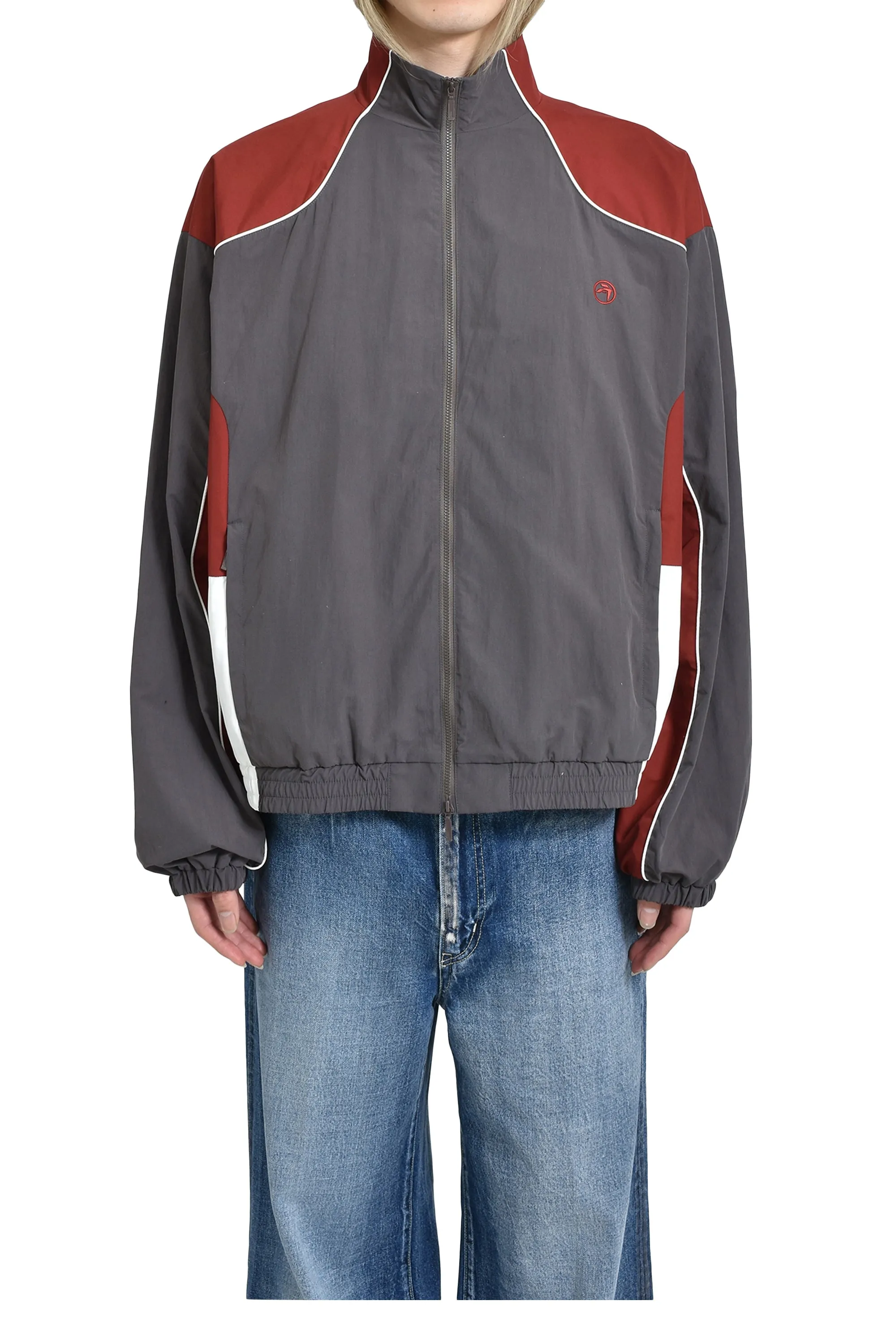 PANELED TRACK JACKET / GRY
