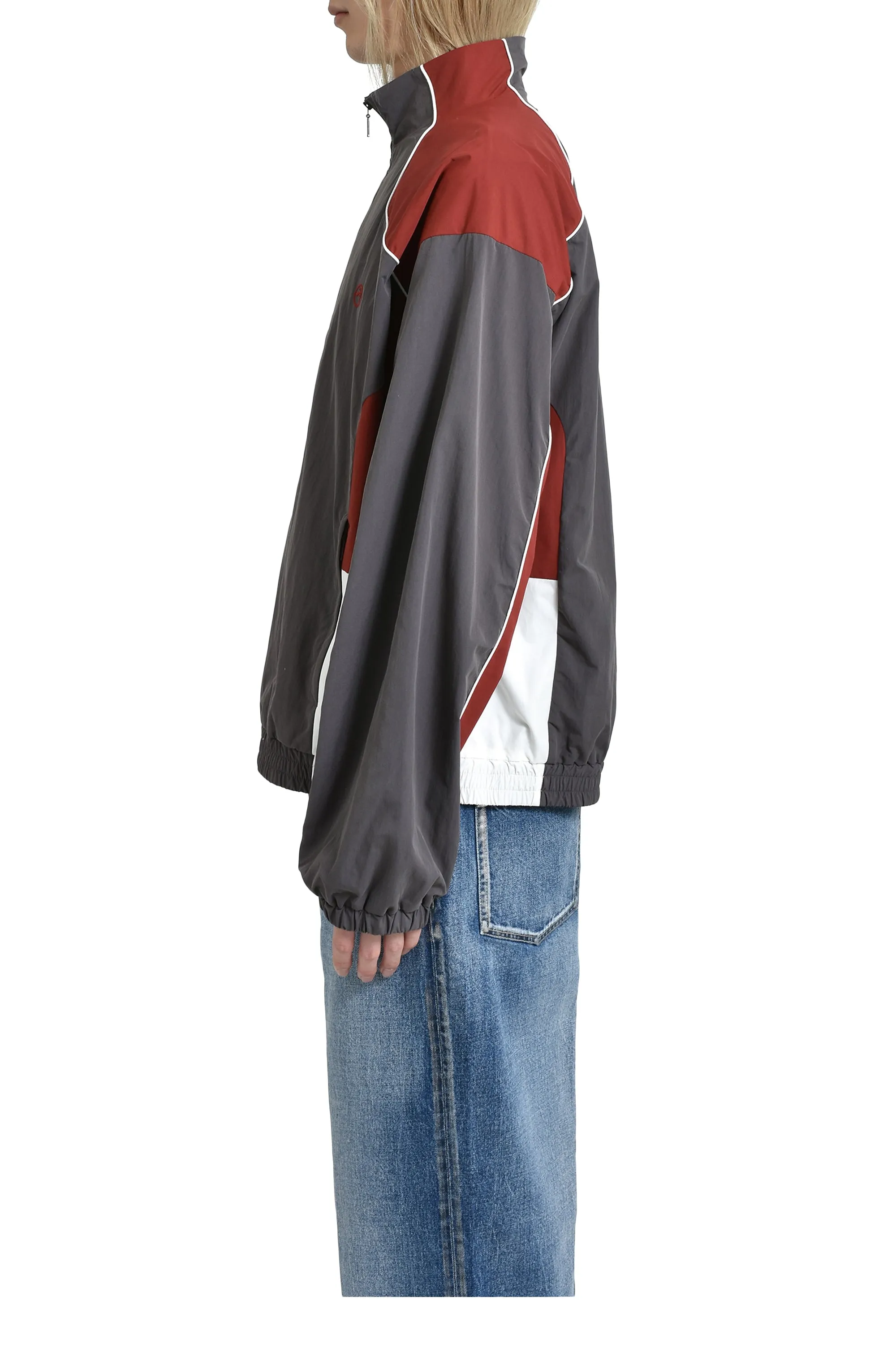 PANELED TRACK JACKET / GRY